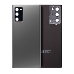 Back Cover Glass With Camera Lens For Samsung Galaxy Note 20 5G (No Logo) (Aftermarket Plus) (Mystic Gray)