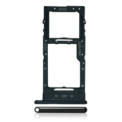 Dual Sim Card Tray For Samsung Galaxy A51 5G (A516 / 2020) (Prism Cube Black)