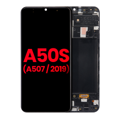 OLED Assembly With Frame Compatible For Samsung Galaxy A50s (A507 / 2019) (Aftermarket Plus) (All Colors)