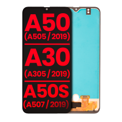 OLED Assembly Without Frame (With Finger Print Sensor) Compatible For Samsung Galaxy A50 (A505 / 2019) / A30 (A305 / 2019) / A50s (A507 / 2019) (All Models) (Aftermarket Plus) (All Colors)