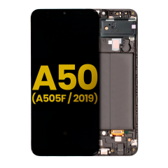 OLED Assembly With Frame Compatible For Samsung Galaxy A50 (A505F / 2019) (Refurbished) (All Colors)