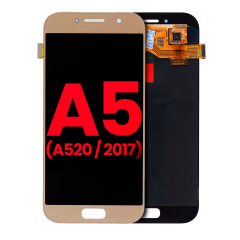 OLED Assembly Without Frame For Samsung Galaxy A5 (A520 / 2017) (Aftermarket Plus) (Gold)