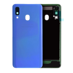 Back Cover Glass With Camera Lens Compatible For Samsung Galaxy A40 (Service Pack) (Blue)