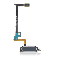 Home Button With Flex Compatible For Samsung Galaxy Note 4 (Black)