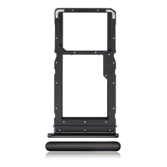 Single Sim Card Tray Compatible For Motorola Moto G Power (XT2041 / 2020) (Smoke Black)