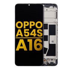 LCD Assembly With Frame Compatible For OPPO A54s / A16 (Refurbished) (All Colors)