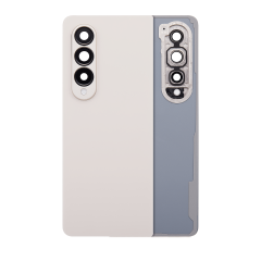 Back Cover Glass With Camera Lens Compatible For Samsung Galaxy Z Fold 4 (Service Pack) (Beige)