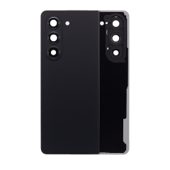 Back Cover Glass With Camera Lens Compatible For Samsung Galaxy Z Fold 5 (Service Pack) (Black)