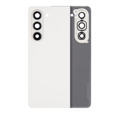 Back Cover Glass With Camera Lens Compatible For Samsung Galaxy Z Fold 5 (Service Pack) (Cream)