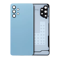 Back Cover Glass With Camera Lens Compatible For Samsung Galaxy A32 5G (Service Pack) (Awesome Blue)