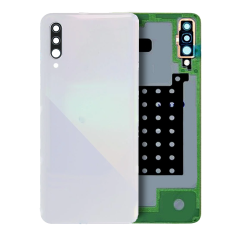 Back Cover Glass With Camera Lens Compatible For Samsung Galaxy A30S (Service Pack) (White)