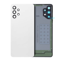 Back Cover Glass With Camera Lens Compatible For Samsung Galaxy A32 4G (Service Pack) (Awesome White)