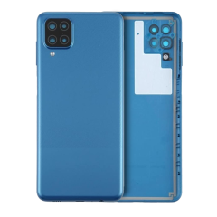 Back Cover Glass With Camera Lens For Samsung Galaxy A12 (A125 / 2020) (Service Pack) (Blue)
