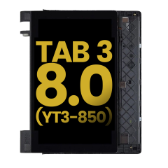 LCD Assembly With Frame Compatible For Lenovo Yoga Tab 3 8.0" (YT3-850) (Black) (Refurbished)
