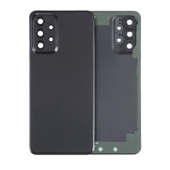 Back Cover Glass With Camera Lens Compatible For Samsung Galaxy A23 5G (Service Pack) (Black)