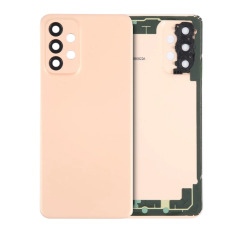 Back Cover Glass With Camera Lens Compatible For Samsung Galaxy A23 5G (Service Pack) (Orange)