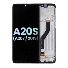 LCD Assembly With Frame For Samsung Galaxy A20s (A207 / 2019) (Service Pack) (All Colors)