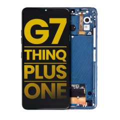 LCD Assembly With Frame Compatible For LG G7 ThinQ / G7 Plus / G7 One  (Refurbished) (Moroccan Blue)