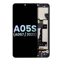 LCD Assembly With Frame For Samsung Galaxy A05s (A057 / 2023) (Service Pack) (Black)