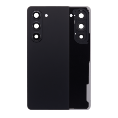 Back Cover Glass With Camera Lens Compatible For Samsung Galaxy Z Fold 5 5G (F946) (Phantom Black)