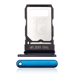 Single Sim Card Tray Compatible For Motorola Edge 5G (XT2141 / 2021) (Nebula Blue)