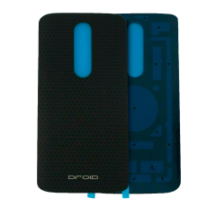 Back cover Glass Compatible For Motorola Droid Turbo 2 (XT1585 / XT1580 / XT1581 / 2015) (Black)