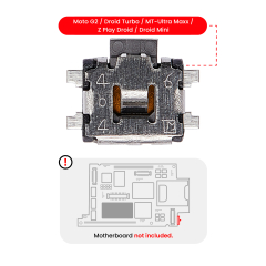 Power / Volume Button Clicker Compatible For Motorola Moto G2 (XT1068) / Droid Turbo (XT1254 / XT1225) MT-Ultra Maxx (XT1080 / 2013) / Z Play Droid (XT1635) / Droid Mini (XT1030 / 2013) (Soldering Required)