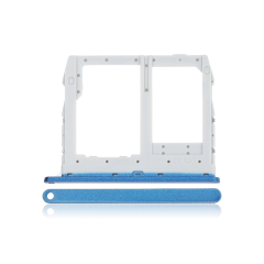 Sim Card + SD Card Tray Compatible For LG Q60 / K50 (2019 / X52) / K40S (2019 / X430) (Moroccan Blue)