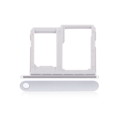 Sim Card + SD Card Tray Compatible For LG Q6 (M700) (Silver)