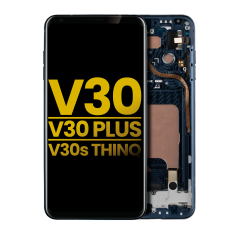 OLED Assembly With Frame Compatible For LG V30 / V30 Plus / V30S ThinQ (Refurbished) (Moroccan Blue)