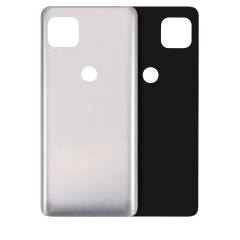 Back cover Glass Compatible For Motorola Moto One 5G Ace (XT2113-1/2 / 2021) (Frosted Silver)