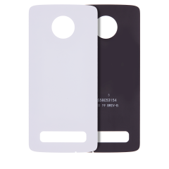 Back cover Glass For Motorola Moto Z4 (XT1980-3 / XT1980-4 / 2019) (Genuine OEM) (White)