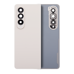 Back Cover Glass With Camera Lens Compatible For Samsung Galaxy Z Fold 4 (F936) (Beige)
