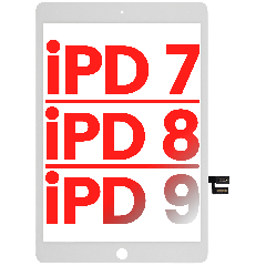 Digitizer Compatible For iPad 7 (2019) / iPad 8 (2020) / iPad 9 (2021) (Aftermarket Plus) (White)