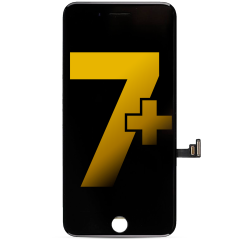 LCD Assembly With Steel Plate For iPhone 7 Plus (Refurbished: LG) (Black)