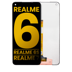 LCD Assembly Without Frame Compatible For Realme 6 / 6S / 7 (Refurbished) (All Colors)