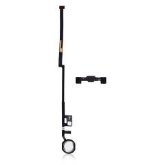 Home Button Flex Cable Compatible For iPad 7 (2019) / iPad 8 (2020) / iPad 9 (2021) (Aftermarket Plus) (Silver)