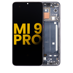 OLED Assembly With Frame For Xiaomi Mi 9 Pro (Refurbished) (Titanium Black)