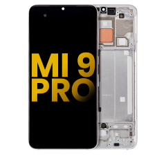 OLED Assembly With Frame For Xiaomi Mi 9 Pro (Refurbished) (Dream White)