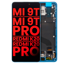 OLED Assembly With Frame Compatible For Xiaomi Mi 9T / 9T Pro / K20 / K20 Pro (Aftermarket Plus) (Glacier Blue)