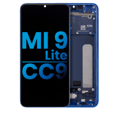 LCD Assembly With Frame Compatible For Xiaomi Mi 9 Lite / CC9 (Aftermarket: Incell) (Aurora Blue)