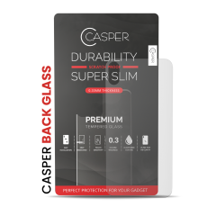 Casper Tempered Glass (Back Glass) Compatible For iPhone XS Max (Retail Pack) (Matte)