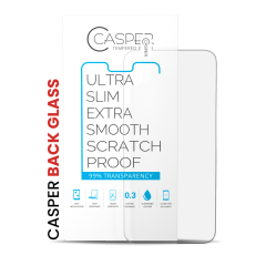 Casper Tempered Glass (Back Glass) Compatible For iPhone XS Max (100 Pack) (Clear)