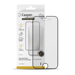 Casper Pro Silicone Tempered Glass For iPhone 6 / 6S / 7 / 8 (Retail Pack) (Clear)
