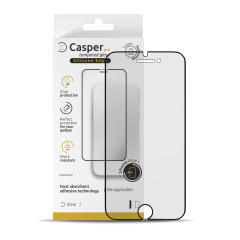 Casper Pro Silicone Tempered Glass For iPhone 6 Plus / 6S Plus / 7 Plus / 8 Plus (Retail Pack) (Clear)