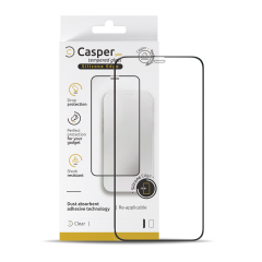 Casper Pro Silicone Tempered Glass Compatible For iPhone XS Max / 11 Pro Max (Retail Pack) (Clear)