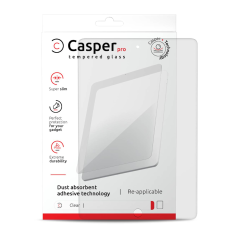 Casper Pro Tempered Glass Compatible For iPad Pro 12.9" 3rd Gen (2018) / iPad 12.9" 4th Gen (2020) / iPad 12.9" 5th Gen (2021) / iPad 12.9" 6th Gen (2022) (Retail Pack) (Clear)