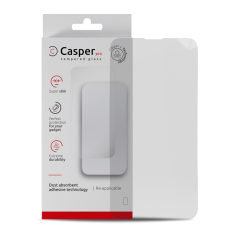Casper Pro Tempered Glass Compatible For iPhone 15 (Retail Pack) (Clear)