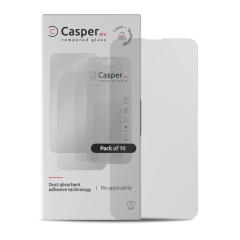 Casper Pro Tempered Glass Compatible For iPhone 15 Plus (10 Pack) (Matte)