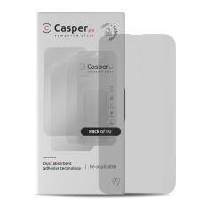Casper Pro Tempered Glass Compatible For iPhone 15 Pro Max (10 Pack) (Matte)